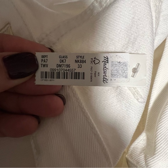 NWT Madewell The '90s Straight Jean: Two-Tone Workwear Edition - Picture 2 of 9